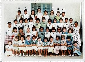 ECOLE MARAVAL FILLES 1960 CP